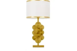 Abat jour glamour bianca e ottone SALERNO