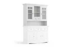 Alzata per credenza shabby chic pino massello bianco