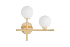 Applique a doppia sfera oro braccio a destra MARSIADA NEO
