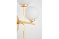 Applique a doppia sfera oro braccio a destra MARSIADA NEO
