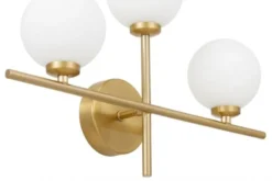 Applique a parete ottone 3 bocce MARSIADA TRIO NEO