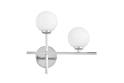 Applique a sfera 2 luci cromata braccio destro MARSIADA NEO