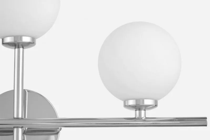 Applique a sfera 2 luci cromata braccio destro MARSIADA NEO