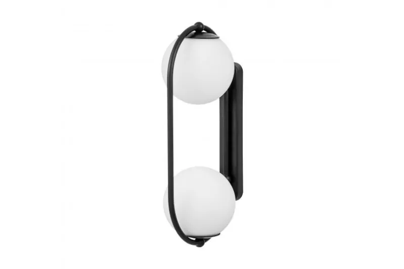 Applique bocce simmetriche nera PANARI W2