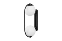 Applique bocce simmetriche nera PANARI W2