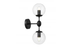 Applique bocce trasparenti nera ZODIAK W2