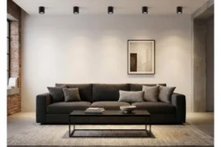 APPLIQUE DA MURO A FORMA DI TUBO BOLT NERO W1