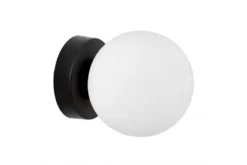 Applique da parete nera a sfera MARSIADA W1