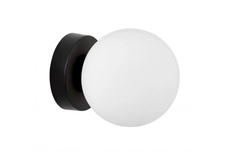Applique da parete nera a sfera MARSIADA W1