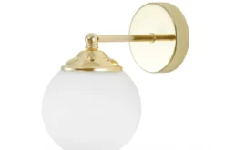 Applique dorata a sfera FINO W1