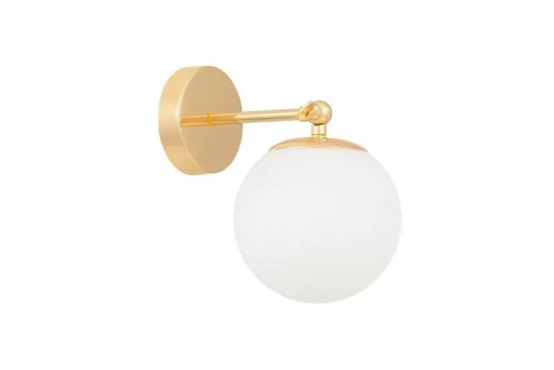 Applique dorata direzionabile a sfera FREDICA W1