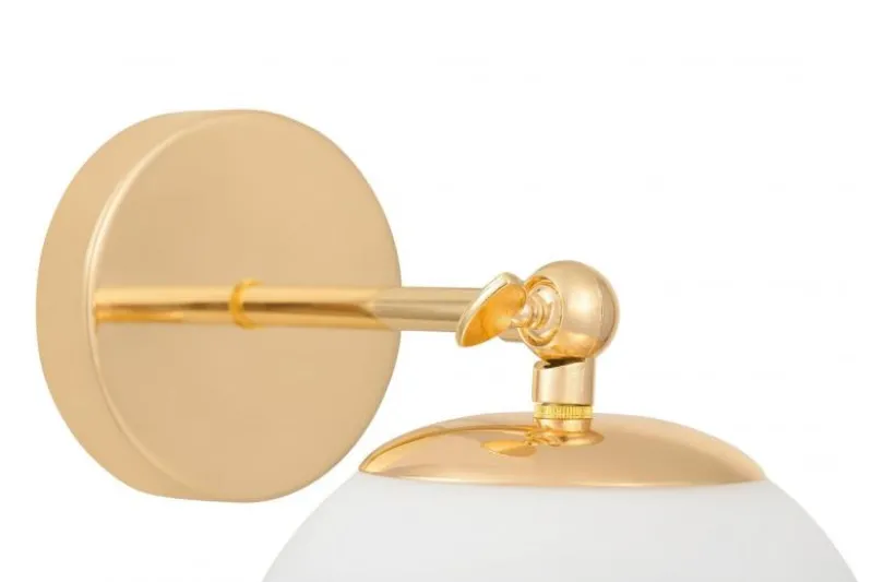 Applique dorata direzionabile a sfera FREDICA W1