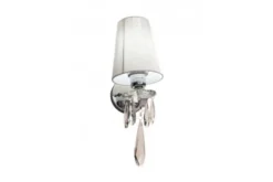 Applique lampada da parete Alessia W1 Bianco