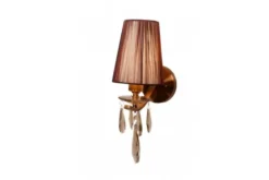 Applique lampada da parete Alessia W1 Ottone