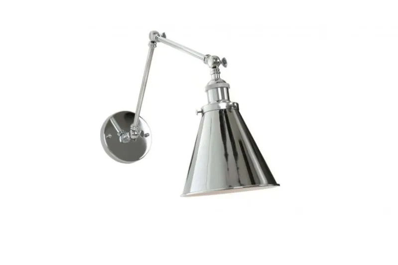 Applique lampada da parete Cromato con angolo di inclinazione regolabile