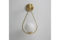 Applique lampada da parete di design colore ottone FORNERI D15