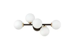 Applique lampada da parete di design MARSIADA W5 Nero Oro