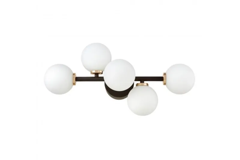 Applique lampada da parete di design MARSIADA W5 Nero Oro