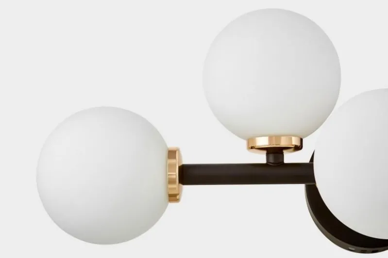 Applique lampada da parete di design MARSIADA W5 Nero Oro