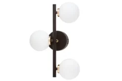 Applique lampada da parete di design MARSIADA W3 Nero Oro