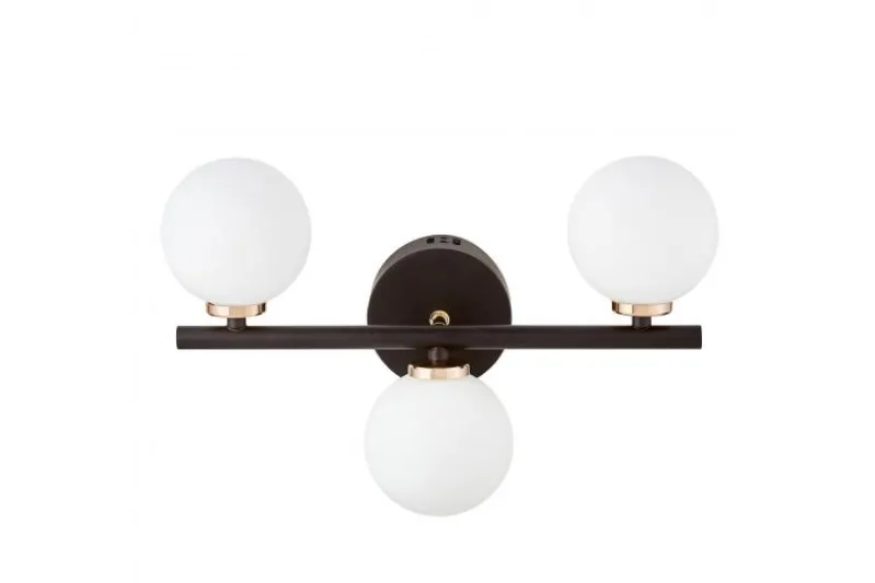 Applique lampada da parete di design MARSIADA W3 Nero Oro