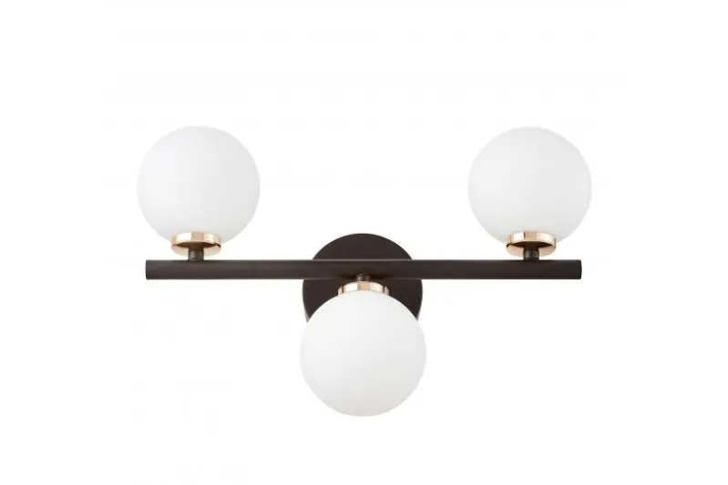 Applique lampada da parete di design MARSIADA W3 Nero Oro