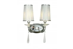 Applique lampada da parete FABIONE W2 Cromato