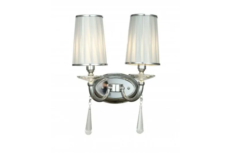 Applique lampada da parete FABIONE W2 Cromato