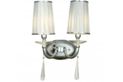 Applique lampada da parete FABIONE W2 Cromato