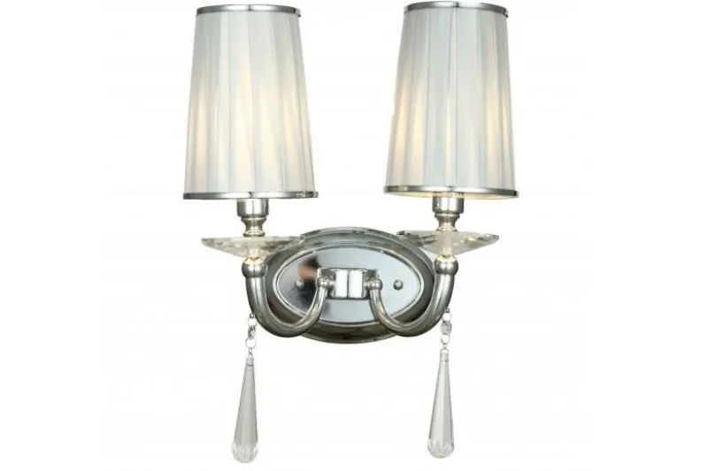 Applique lampada da parete FABIONE W2 Cromato