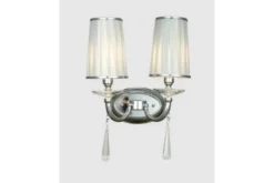 Applique lampada da parete FABIONE W2 Cromato