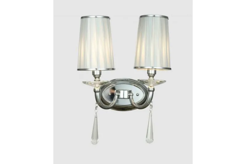 Applique lampada da parete FABIONE W2 Cromato