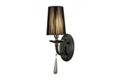 Applique lampada da parete FABIONE W1 Nero
