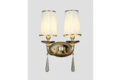 Applique lampada da parete FABIONE W2 Oro