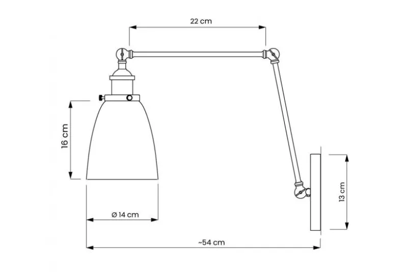 Applique lampada da parete FABI PRO GRIGIO W2
