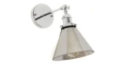 Applique lampada da parete in vetro Nubi CROMO W1