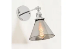 Applique lampada da parete in vetro Nubi CROMO W1