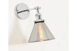 Applique lampada da parete in vetro Nubi CROMO W1