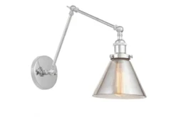 Applique lampada da parete in vetro NUBI PRO GRIGIO W2