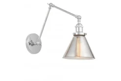 Applique lampada da parete in vetro NUBI PRO GRIGIO W2