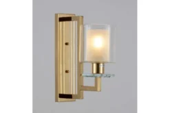 Applique lampada da parete moderno di metallo colore oro MANHATTAN W1