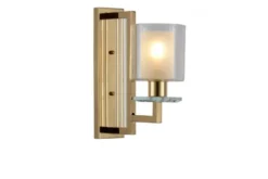 Applique lampada da parete moderno di metallo colore oro MANHATTAN W1