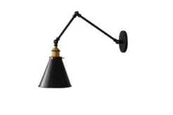 Applique lampada da parete RUBI W2 Nero