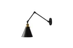 Applique lampada da parete RUBI W2 Nero