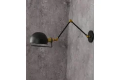 Applique lampada da parete Stile Industriale GLUM W2 Nero