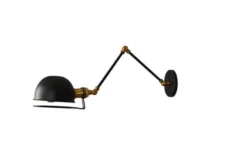 Applique lampada da parete Stile Industriale GLUM W2 Nero