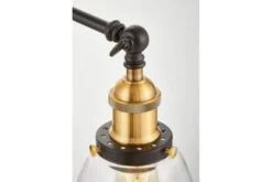 Applique lampada da parete stile industriale vintage BARTON W2 Nero