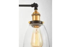 Applique lampada da parete stile industriale vintage BARTON W2 Nero