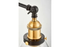 Applique lampada da parete stile industriale vintage HARTON W2 Nero
