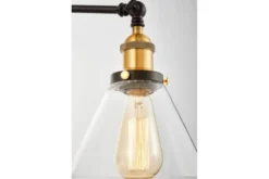 Applique lampada da parete stile industriale vintage HARTON W2 Nero